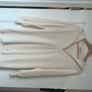 Zara Cream Sweatshirt Dress
